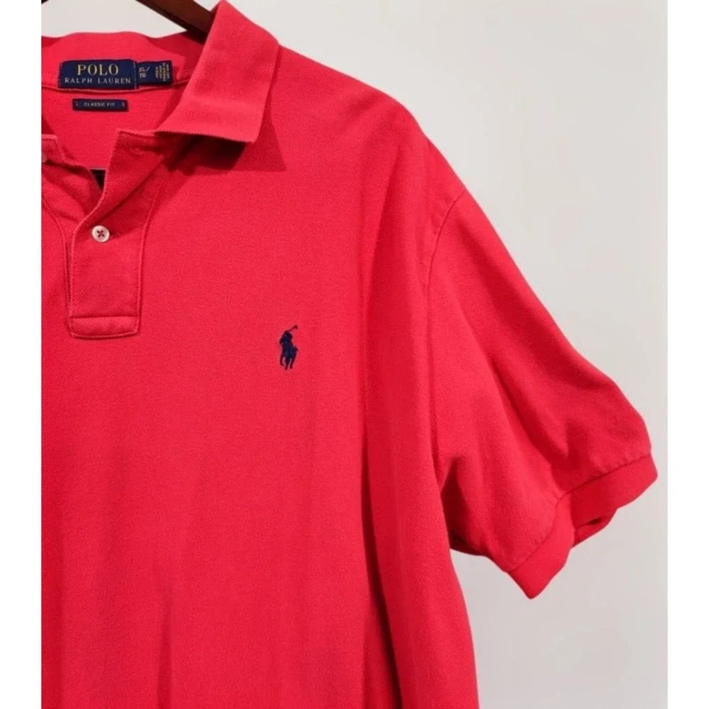 Polo Ralph Lauren Men's Extra Large Pink Classic Fit Polo Golfcore Preppy